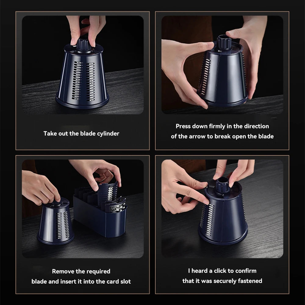 5 In 1 Multi-functional Vegetable & Cheese Grater