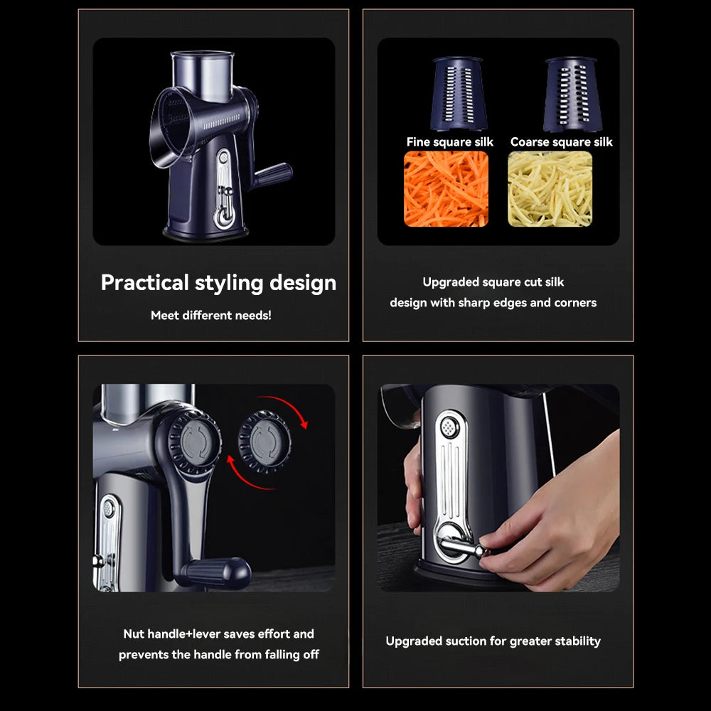 5 In 1 Multi-functional Vegetable & Cheese Grater