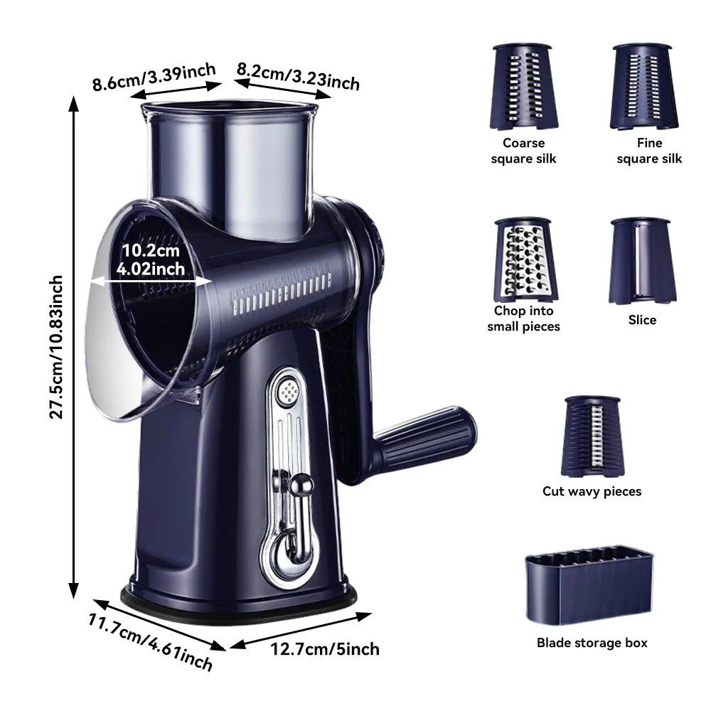 5 In 1 Multi-functional Vegetable & Cheese Grater