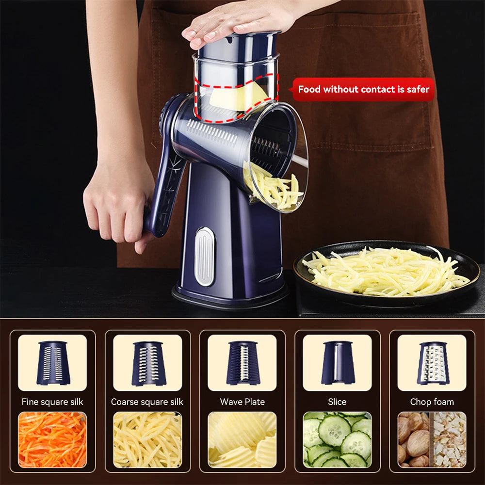 5 In 1 Multi-functional Vegetable & Cheese Grater