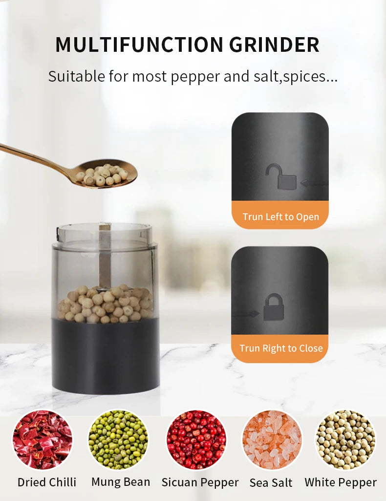 Rechargeable Electric Salt & Pepper Grinder