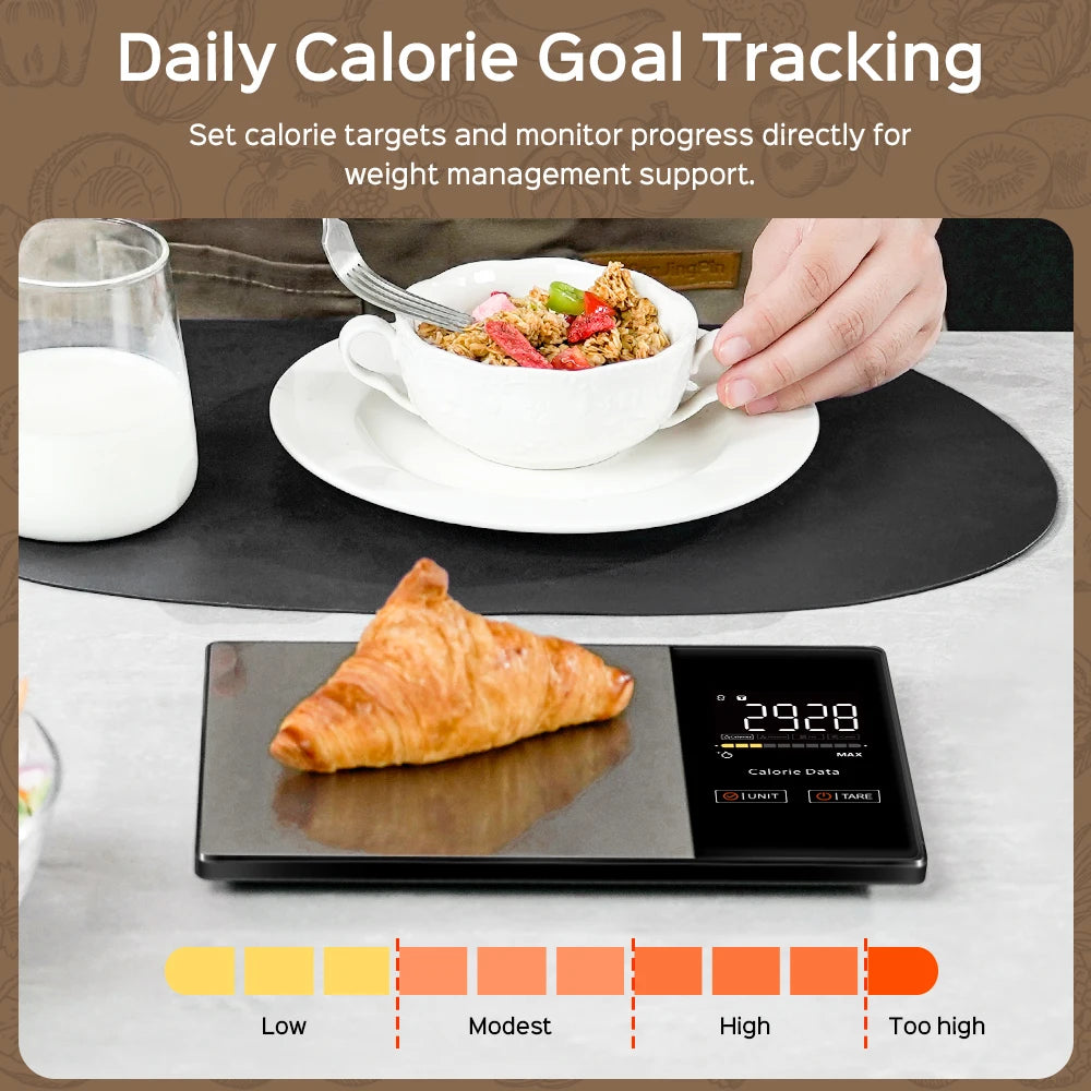 Food Weighing Scale With Nutritional Calculator