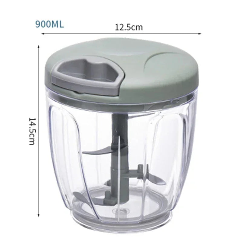 Garlic Chopper Manual Rotate Vegetable Cutter