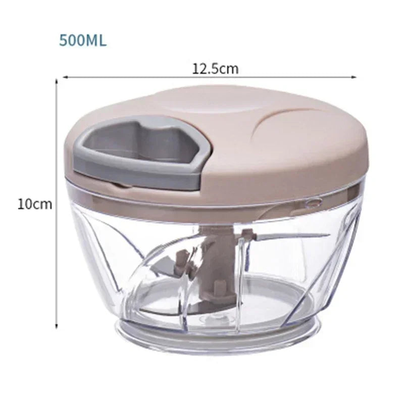 Garlic Chopper Manual Rotate Vegetable Cutter
