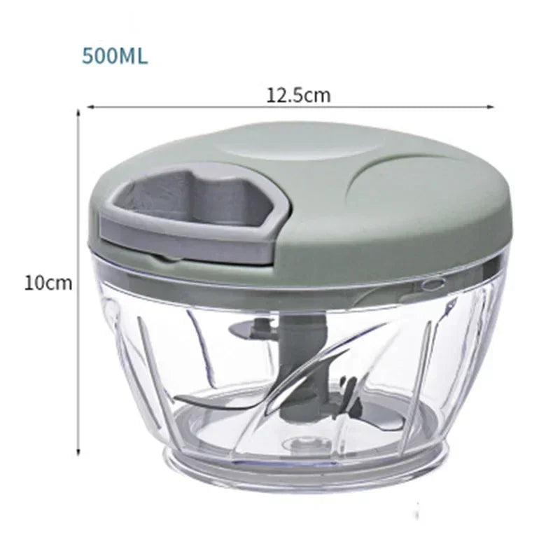 Garlic Chopper Manual Rotate Vegetable Cutter