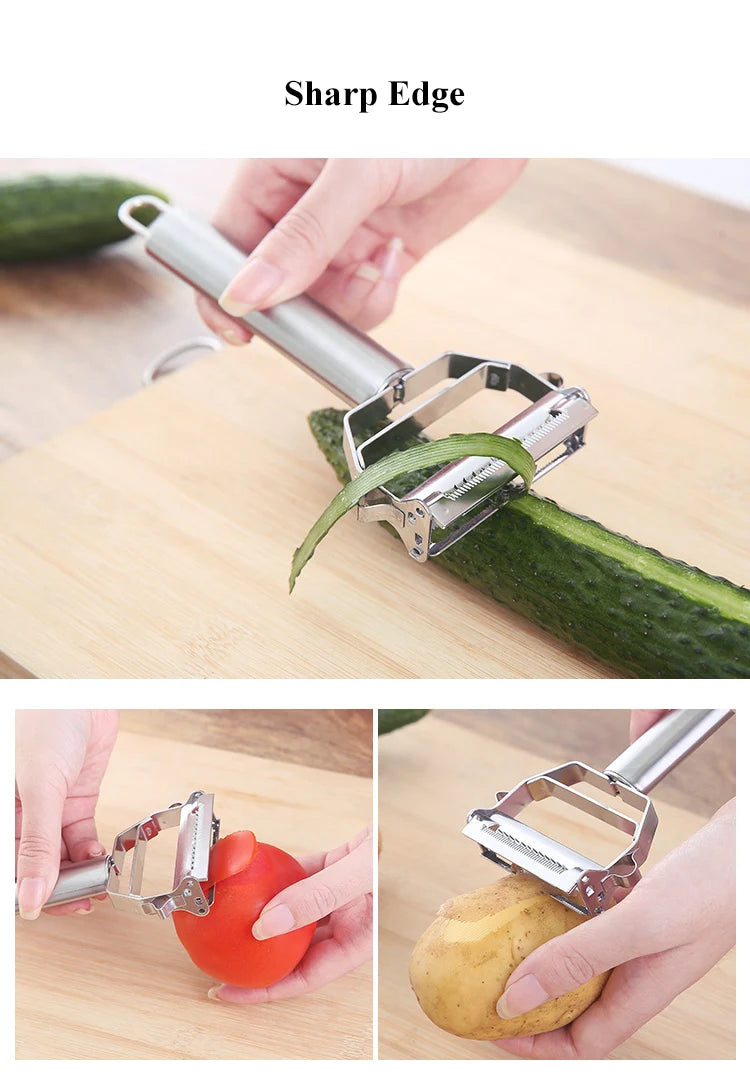 Multi-functional Stainless Steel Food Peeler