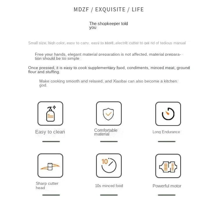 4 In 1  Electric Vegetable Cutter