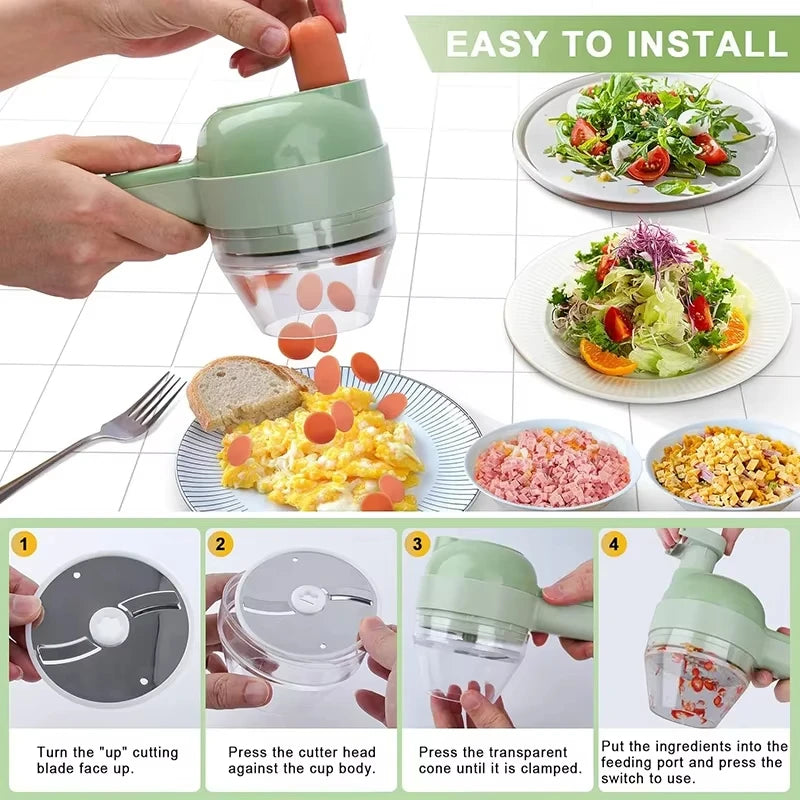 Portable Electric Vegetable Chopper