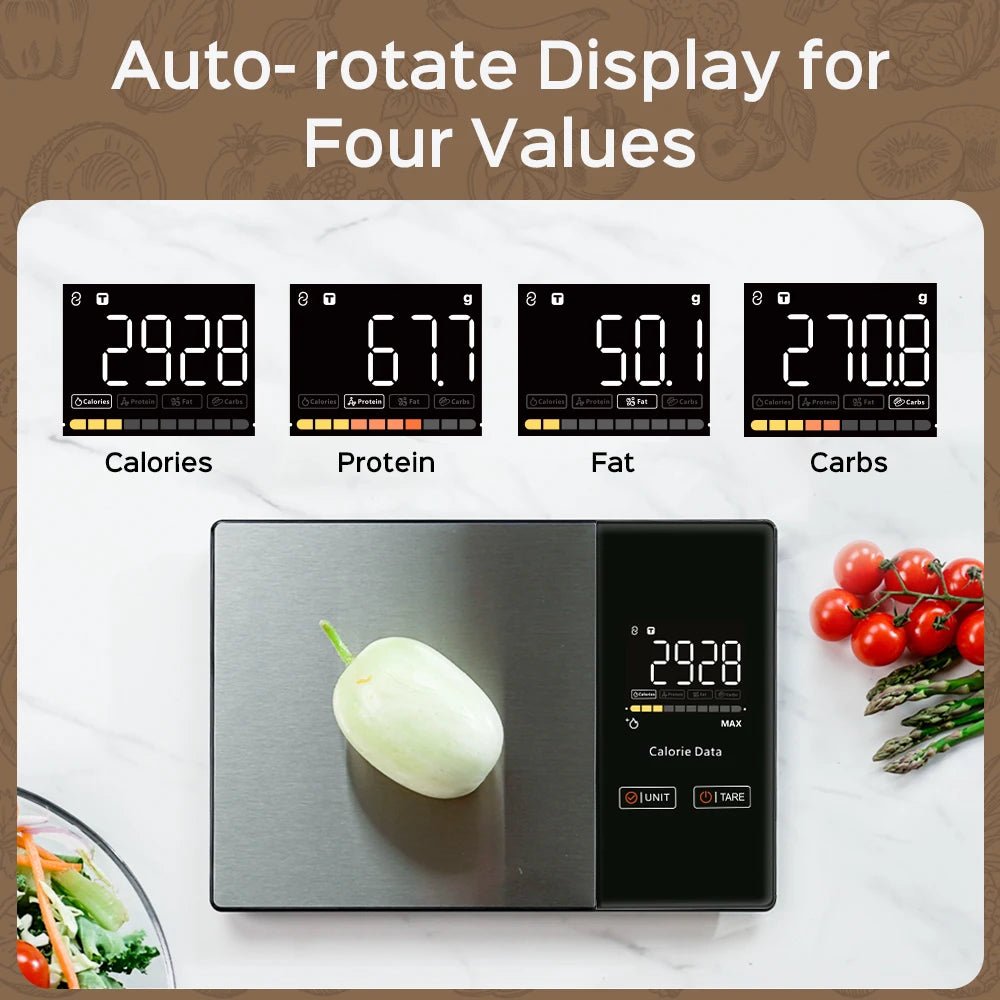 Food Weighing Scale With Nutritional Calculator