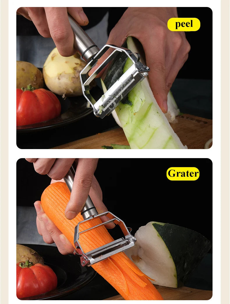 Multi-functional Stainless Steel Food Peeler