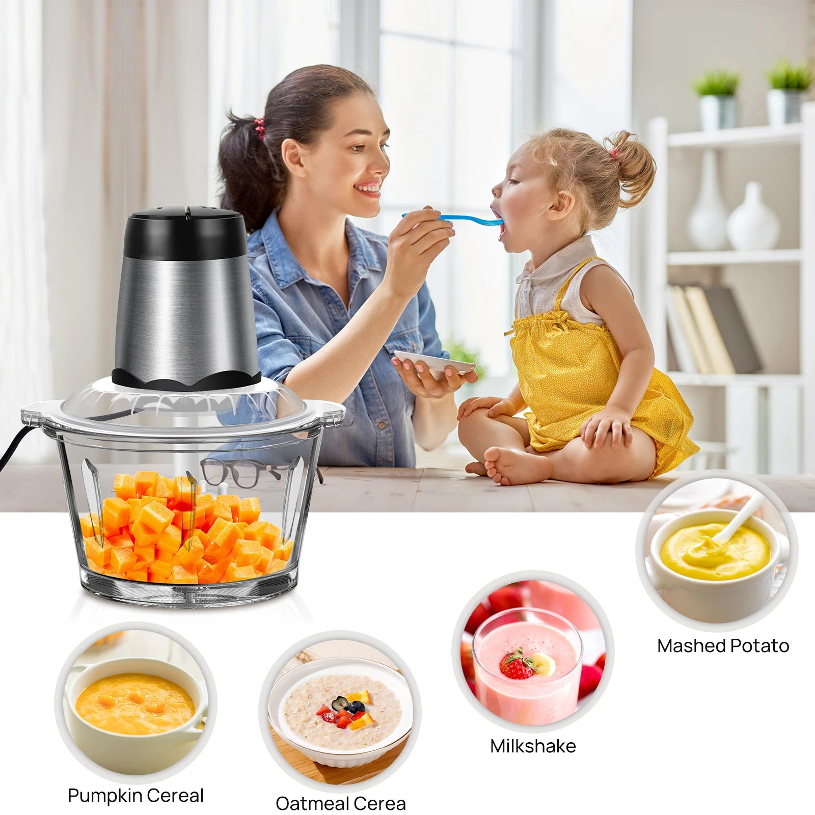 Electric Food Meat & Vegetable Grinder