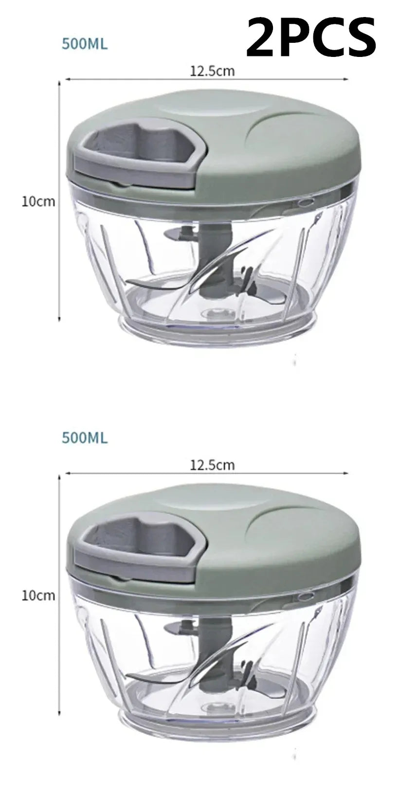 Garlic Chopper Manual Rotate Vegetable Cutter