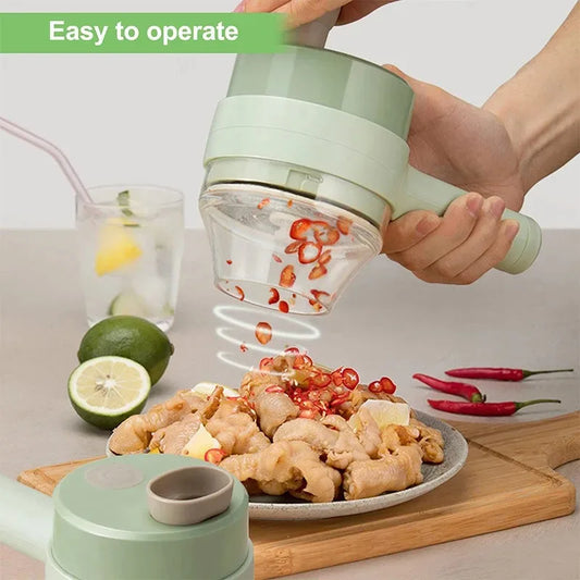 4 In 1  Electric Vegetable Cutter