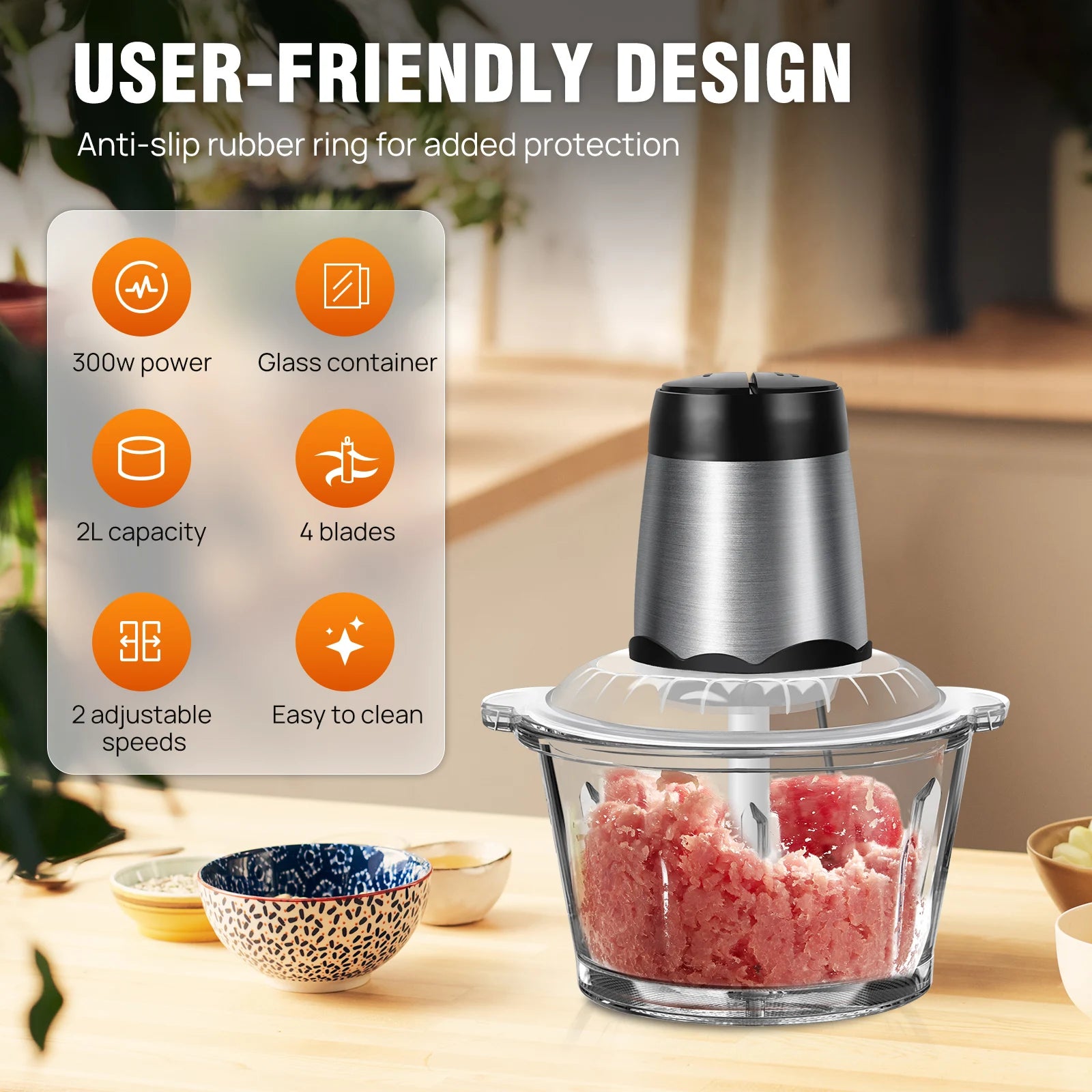 Electric Food Meat & Vegetable Grinder