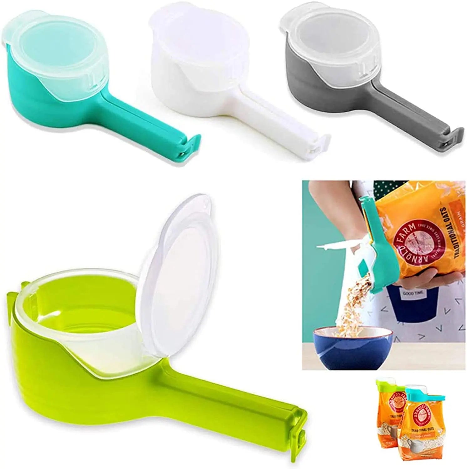 Food Bag Sealing Lid Cap Clip