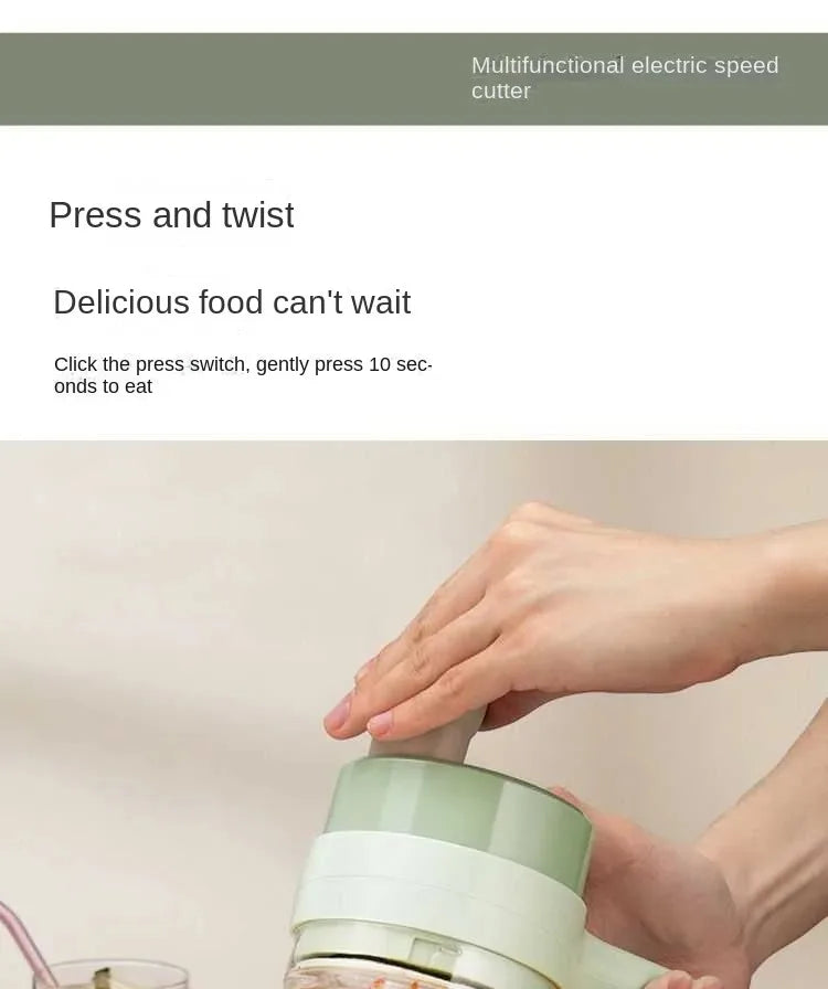 4 In 1  Electric Vegetable Cutter