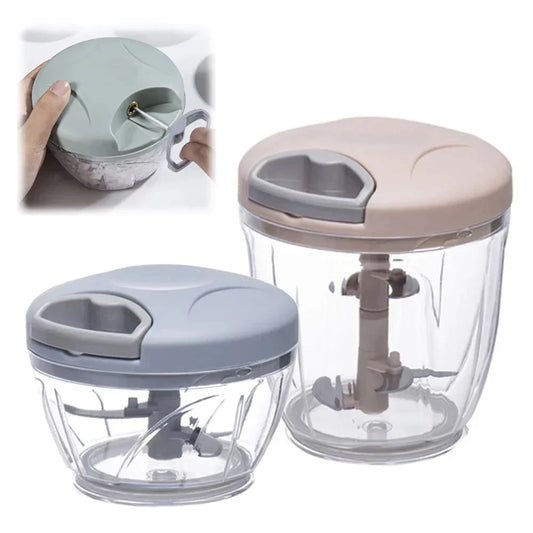 Garlic Chopper Manual Rotate Vegetable Cutter