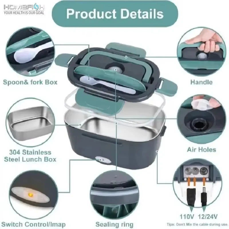 Portable Electric Lunch Box Food Warmer