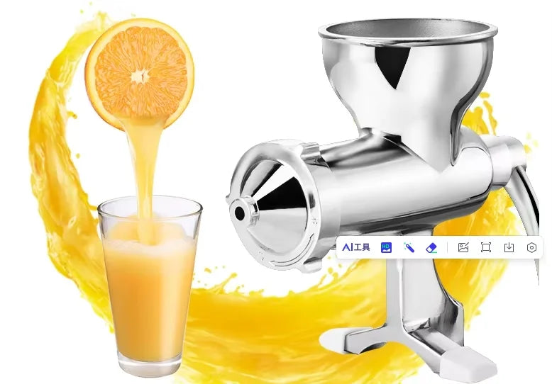 Stainless Steel Manual Wheatgrass Hand Fruit Juicer