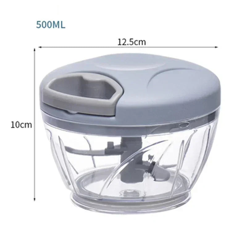 Garlic Chopper Manual Rotate Vegetable Cutter