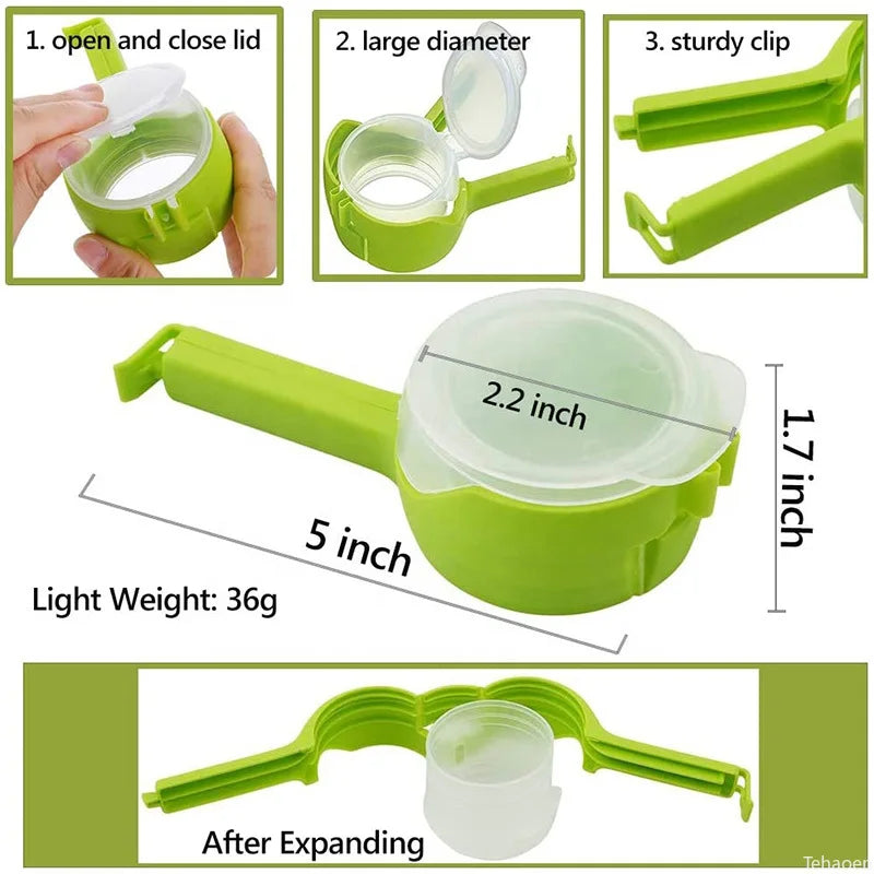 Food Bag Sealing Lid Cap Clip