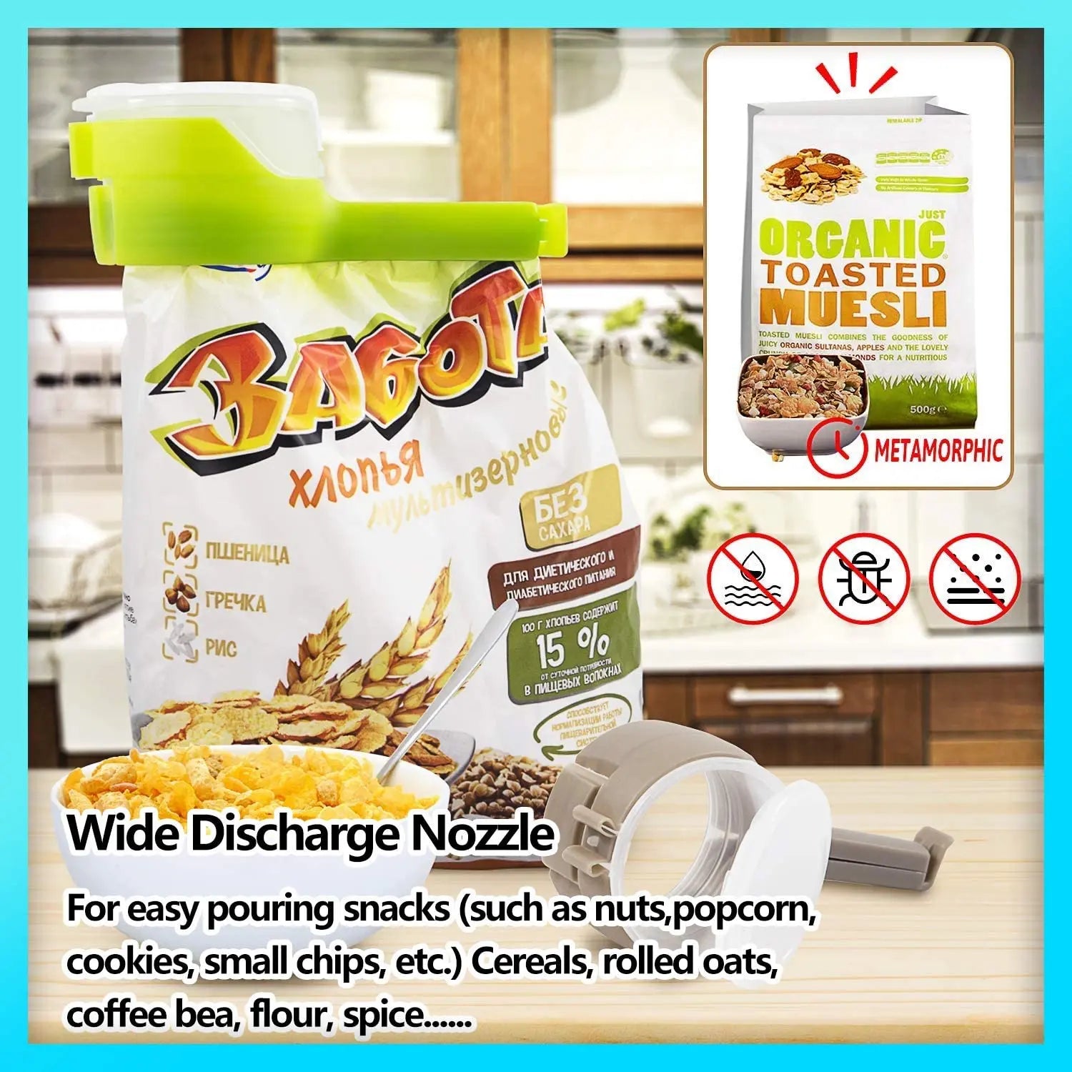 Food Bag Sealing Lid Cap Clip