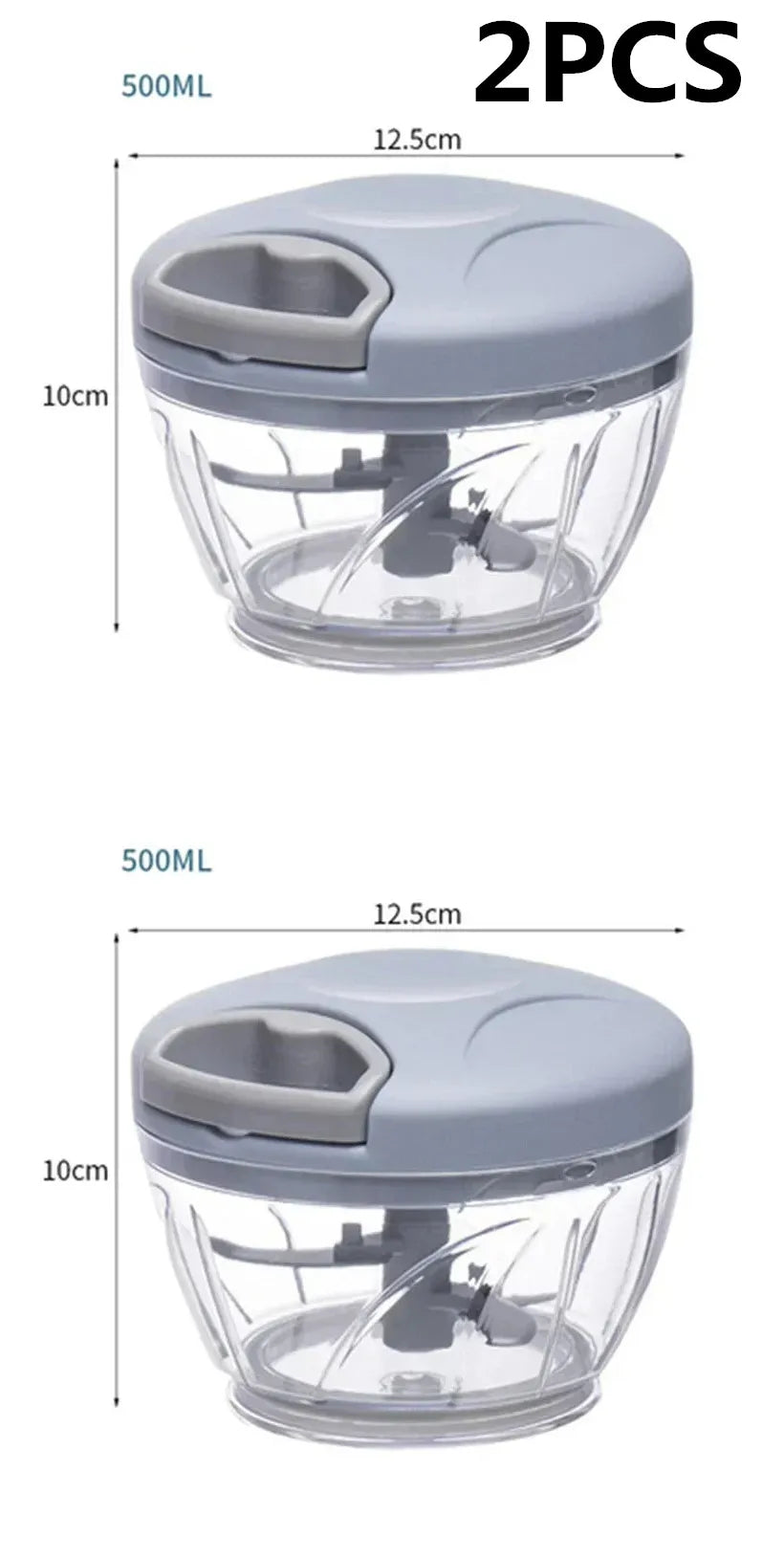 Garlic Chopper Manual Rotate Vegetable Cutter